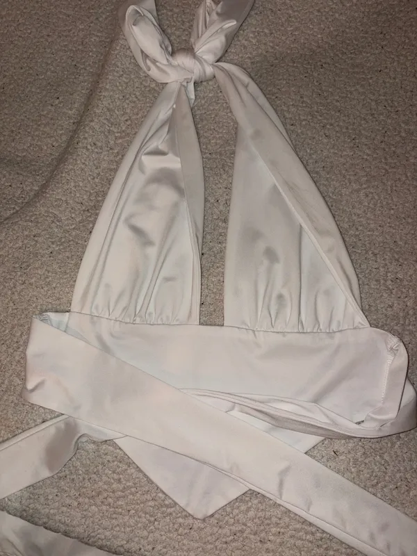 Cropped halter White Size M - Image 3