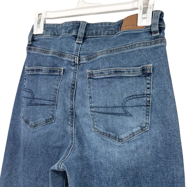 American Eagle Blue Jeans Stretch Denim Size 6 Long Women's - Image 9