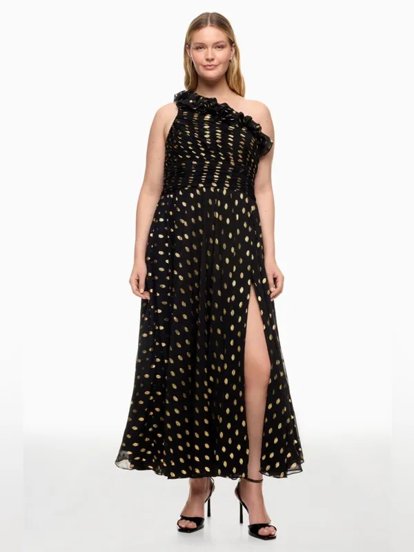 leena for Mac Duggal One Shoulder Ruffle Gown - Image 9