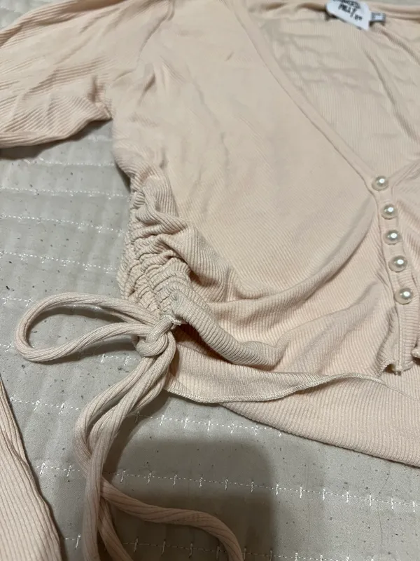 Princess Polly White Cropped Top - Image 3