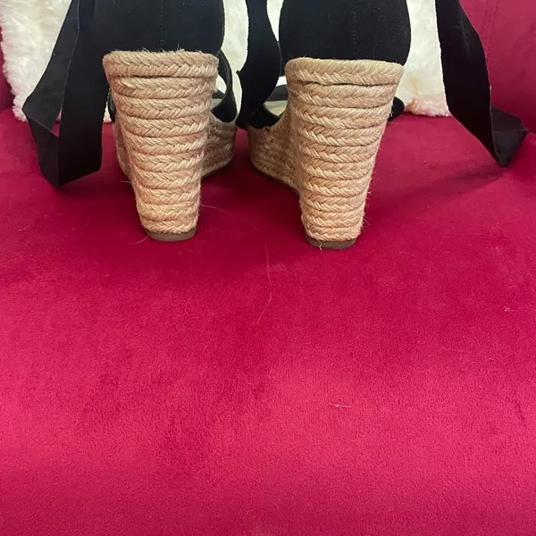 Chic Black Wedge Espadrilles - Image 5