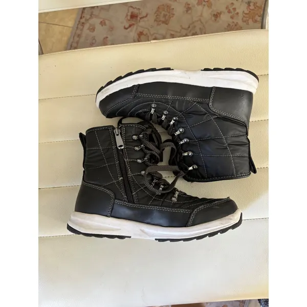 Weatherproof‎ Katie Black Quilted Winter Snow Boots Faux Fur Lined Size 6M - Image 4