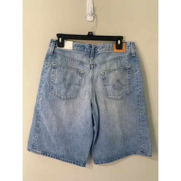 New AG Jeans Hattie High Rise Bermuda Denim Shorts Size 28 - Image 3
