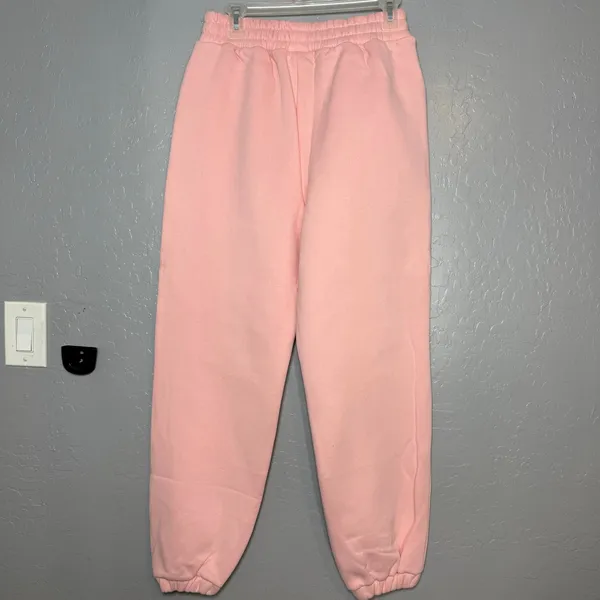 Comfrt Pastel Sweatpants oversized loungewear, Bubblegum, M - Image 2