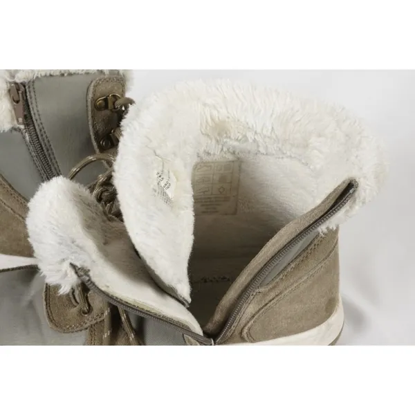 Weatherproof Vintage Boots Women's US 9M Chloe Leather Top Fur trim - Image 9