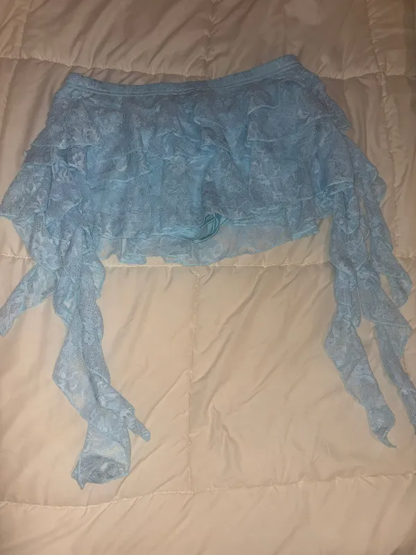 Blue flowy skirt Size L - Image 3