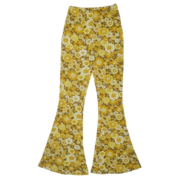 Ghanda Rosa Flares Brown Sadie Floral Bell Bottom Pants - Image 4