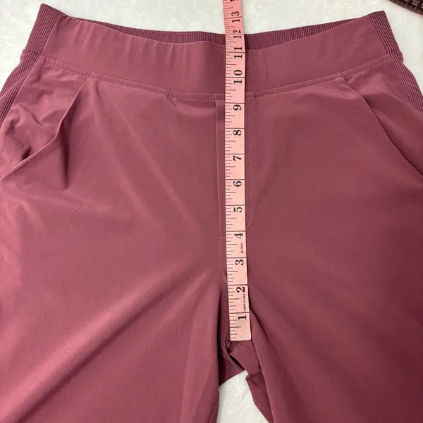 Athleta‎ Women's Rich Red -Maroon Straight Leg Pants Size 6 - Image 7