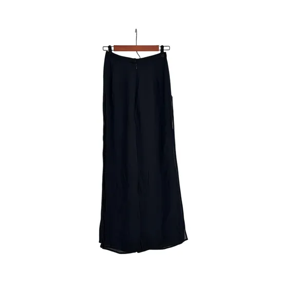 Cache Semi Sheer Flowy Wide Leg Layered Everyday Beach Relaxed Pants Size 2 - Image 3