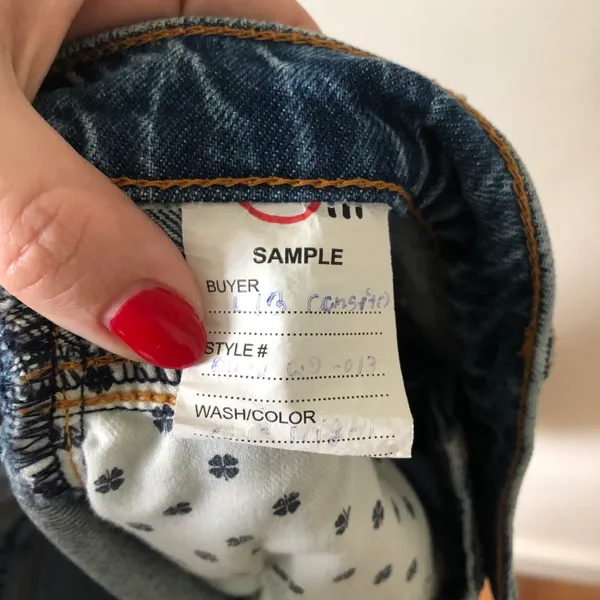 Lucky Brand Denim Mid Rise Button Fly Mini Skirt - Image 4