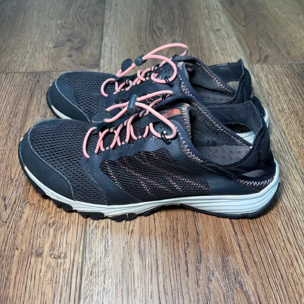 The North Face Womens Sz 8 Litewave Amphibious II Trail Running Shoes Black Pink - Image 5