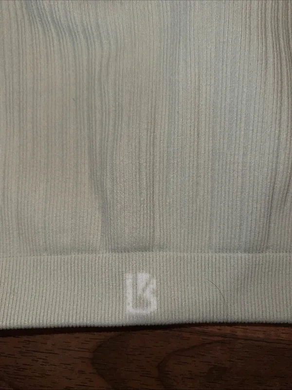 BuffBunny Ribbed Scoop Crop Tank - Light Green Medium - Image 4