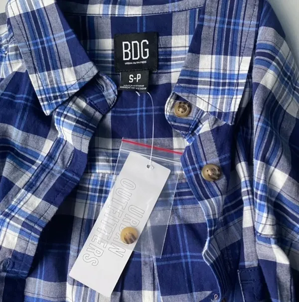 BNWT blue flannel shirt - Image 4