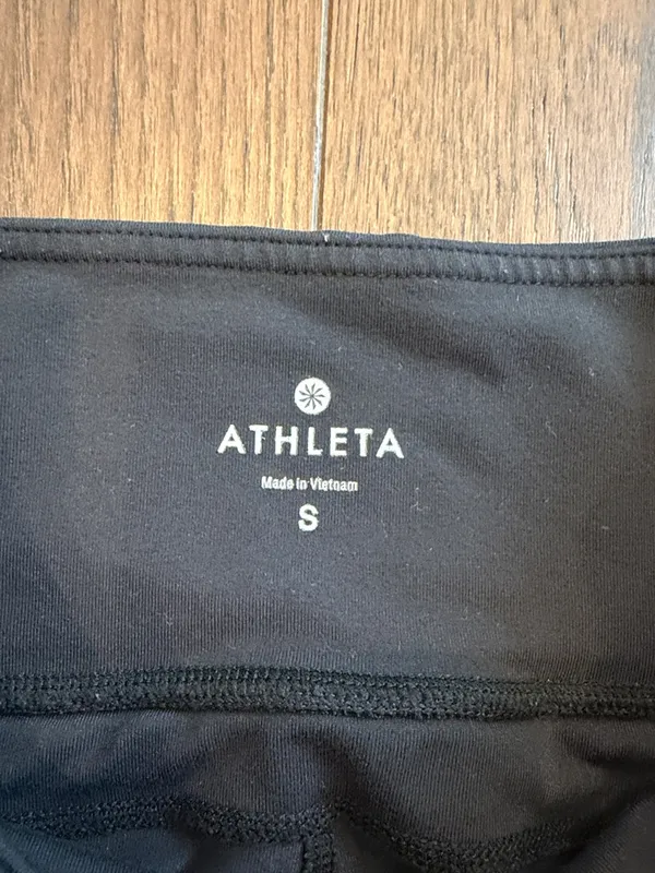 Athleta Black High-Waist Athletic Cropped Leggings Size Small - C31-043 - Image 2