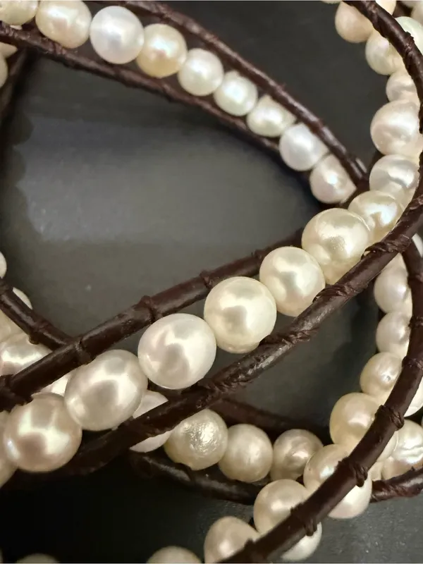 VICTORIA EMERSON Cultured Pearls 36” Wrap Bracelet - Image 6