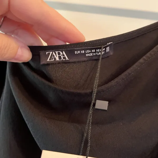 Zara Black Off The Shoulder Top XS New With Tags - Image 8