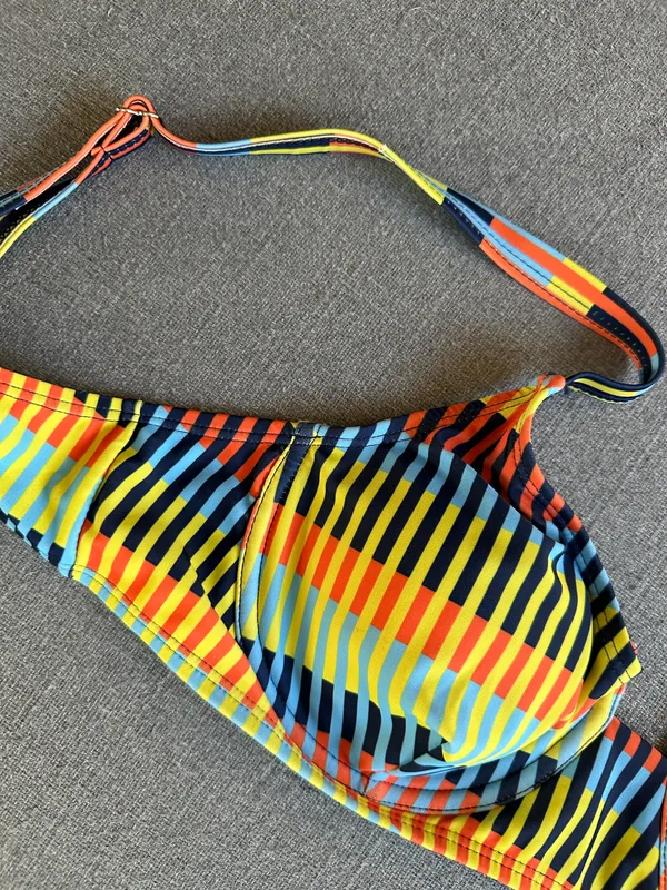 SheIn Rainbow Bikini Top - Image 2