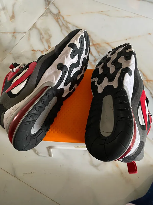 Nike Air Max Red and White Sneakers - Image 4
