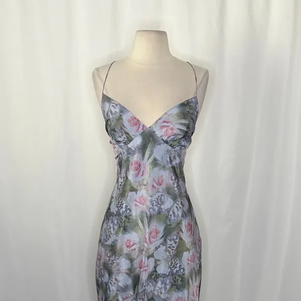NWT!! Anthropologie FOR LOVE & LEMONS Elea Floral Ruffle Maxi Dress Medium‎ - Image 3