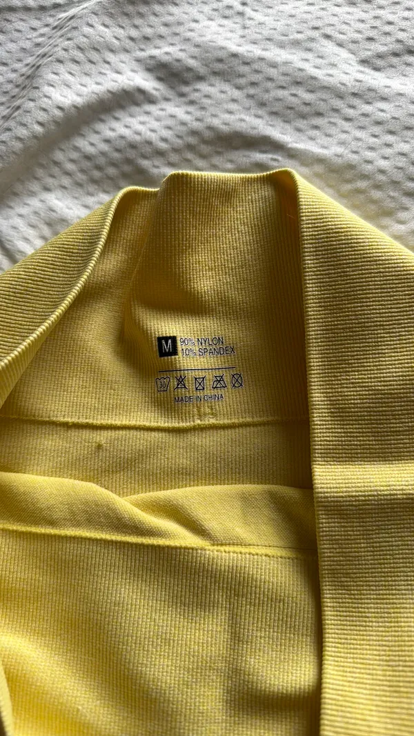 Yellow Biker Shorts Size M - Image 2