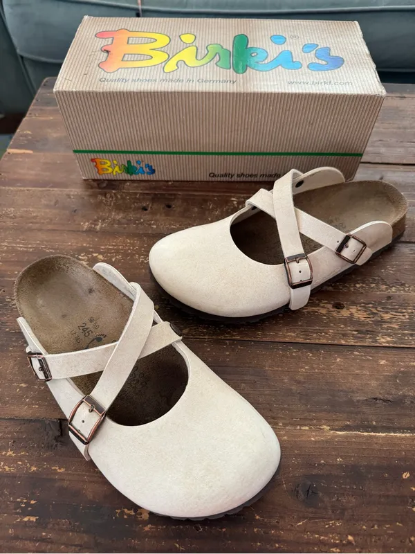 Birkenstock Birki's Dorian BF in Champagne Cream - Image 2