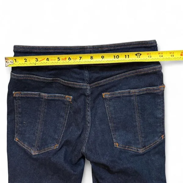 Pilcro Anthropologie Jeans 28 Dark Wash Flare Trouser Y2K 70s Style - Image 5
