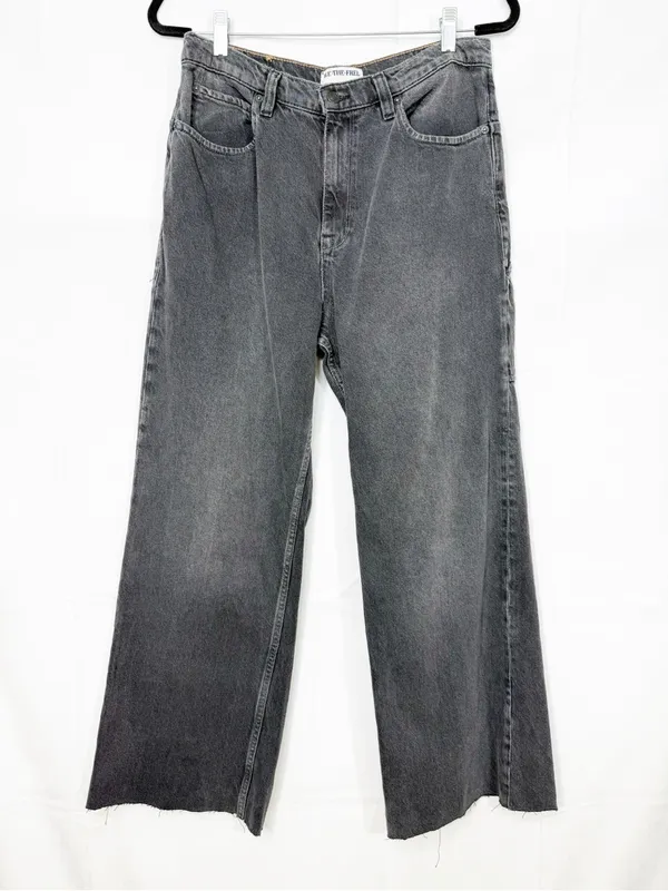 Free People X We The Free Tinsley Baggy High-Rise Jeans Celestial Black - Image 3