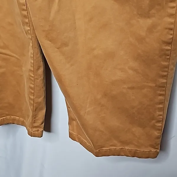 Free People high scrunch pleated waist wide leg cropped tan ginger pants sz 29 - Image 7