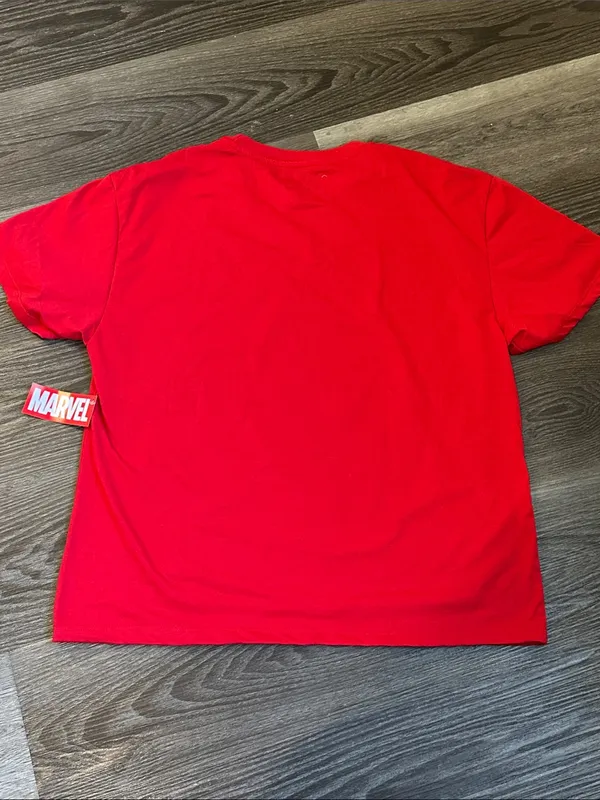 Marvel Spider-Man Red Graphic Tee with Blue Accent unisex - Image 3