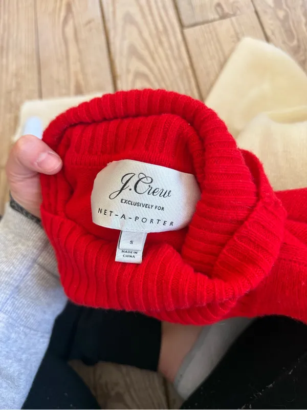 J Crew/Net a Porter 100% wool sweater - small spot in pic size small - Image 4