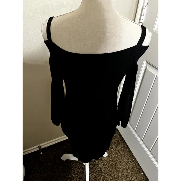 White House Black Market Sweater Dress Cotton stretch Knit‎ Mini size XS - Image 11