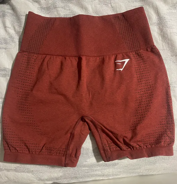 Gymshark Red Vital Seamless Shorts - Image 2