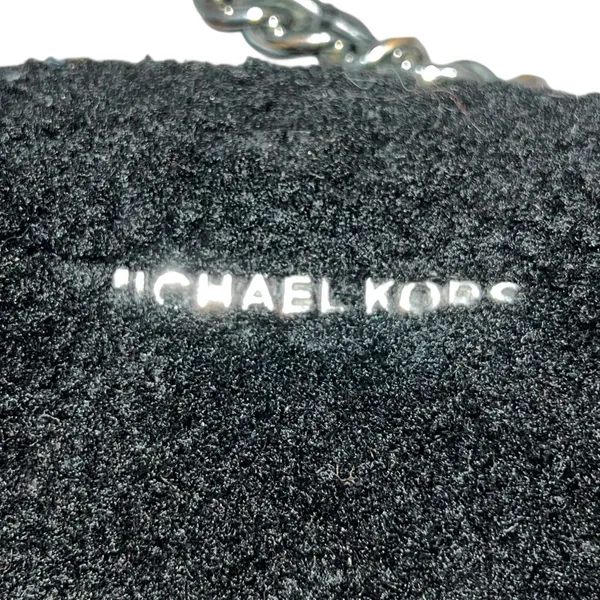 MICHAEL Michael Kors Jet Set Travel Small‎ Chain Shearling Crossbody Black Purse - Image 4