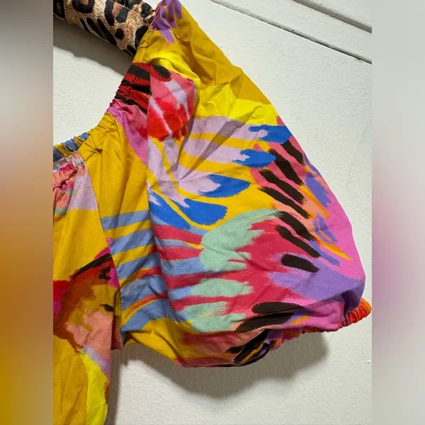 NWT FARM RIO Neon Macaws Maxi Dress Small - Image 7