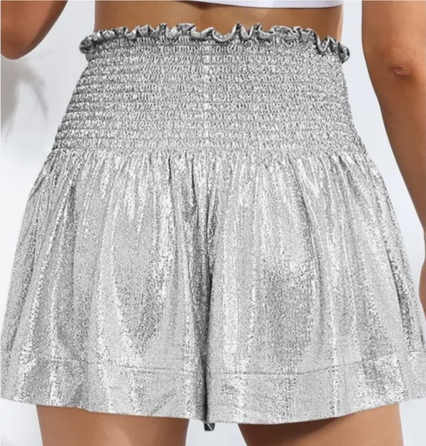 Queen Of Sparkles The Pants Store Swing Shorts Metalic - Image 2