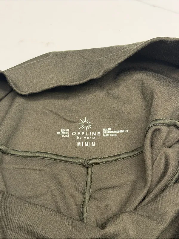 aerie Offline 7/8 Leggings in Olive‎ - Image 5