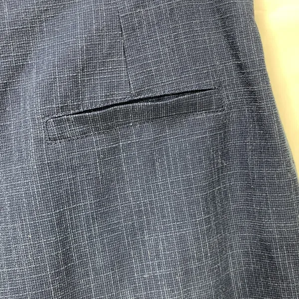 Gilli Navy Blue Linen Button Fly High Waisted Shorts Size Medium - Image 8