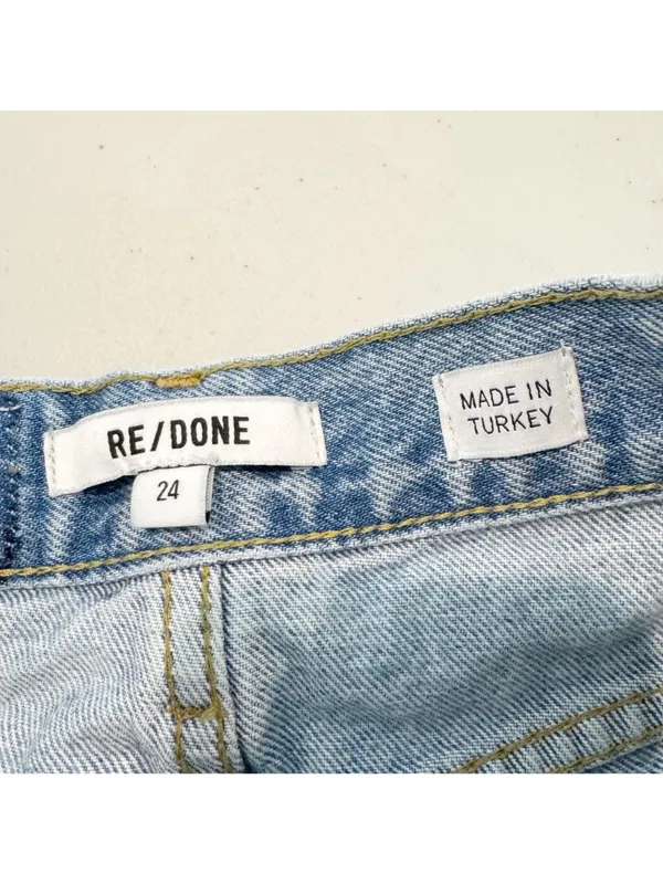 ReDone Jeans Size 24 Light Worn‎ 70s Bootcut Distressed Button Fly Flare Capsule - Image 7