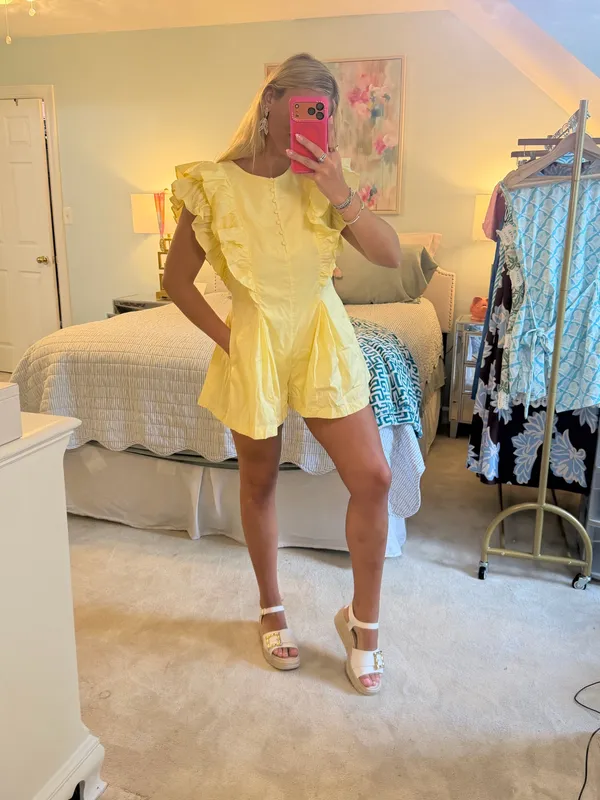 Romper Yellow Size L - Image 2