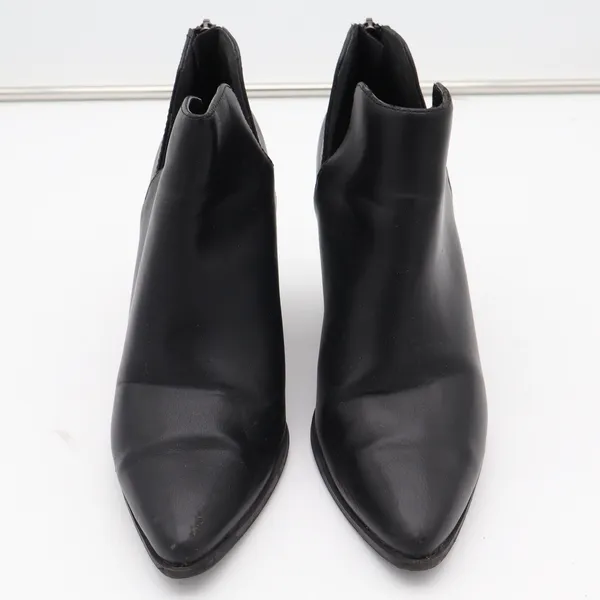 Soda Womens Black Pointed Toe Side Cutout Block Heel Ankle Booties Size 8.5 - Image 4