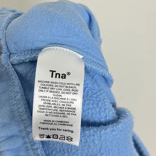 ARITZIA TNA Cozy Fleece Mega Sweatpants in Pastel Blue Size X-Small - Image 8