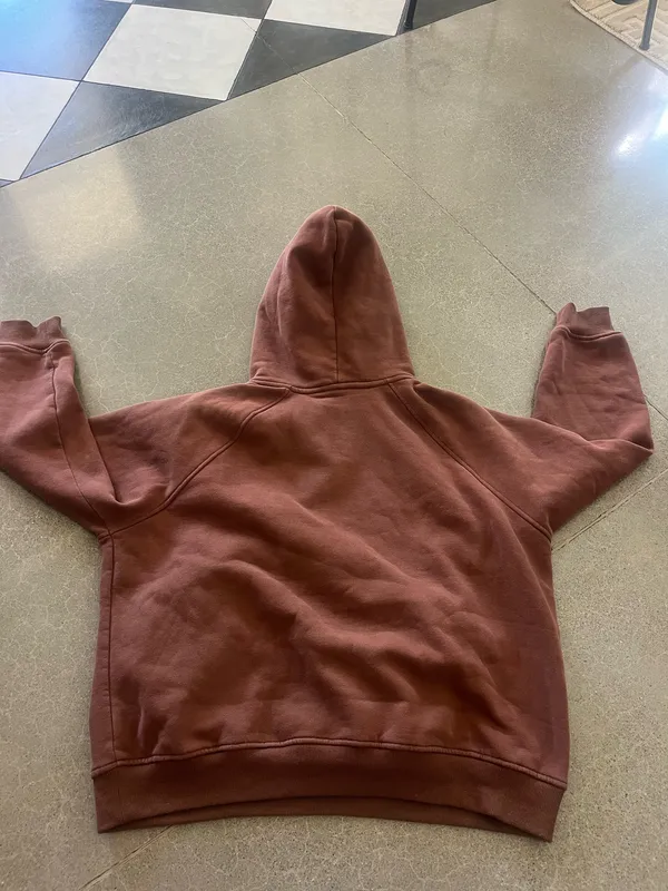Brown Oversized Hoodie Size L - Image 3