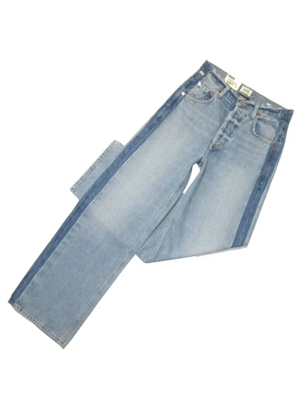 NWT Citizens of Humanity Ayla Baggy in Tuxedo Skylights Rigid Jeans 25 - Image 4