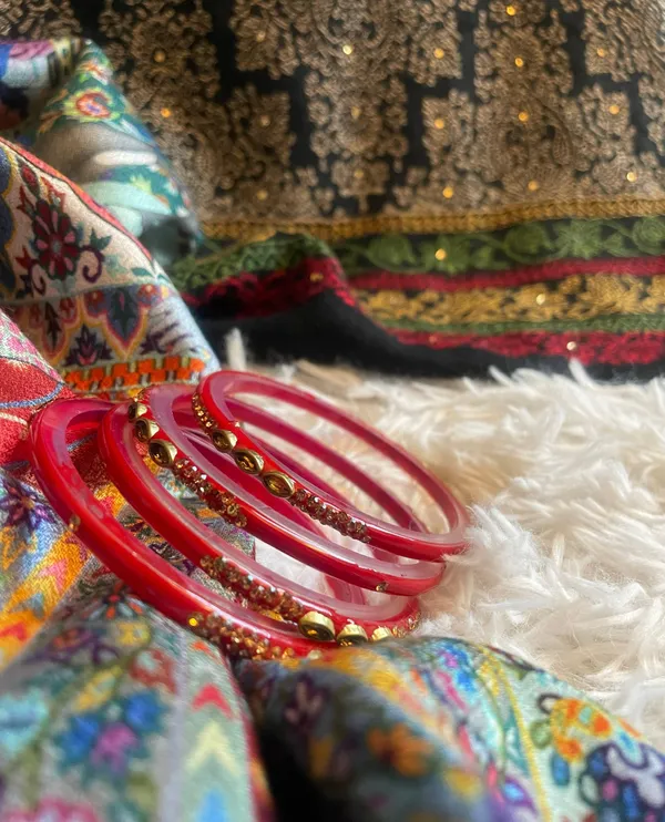 Traditional Red Bangles / Bracelets - Image 4
