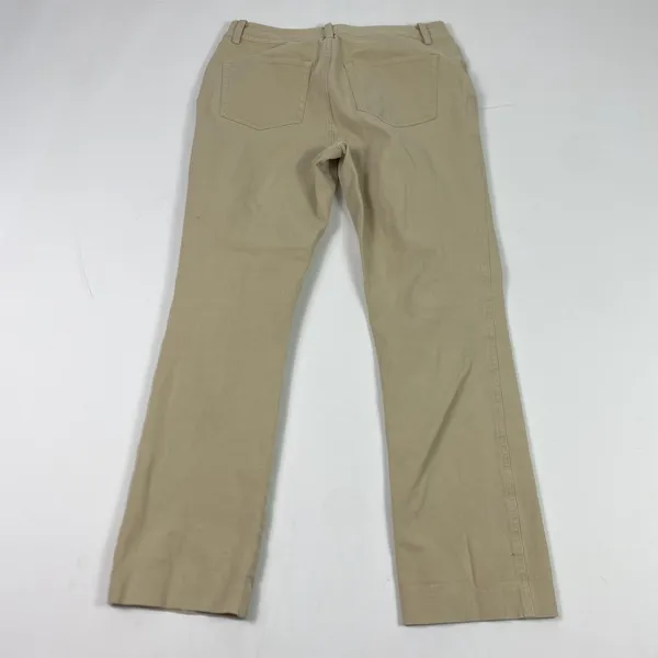 Lauren Ralph Lauren Pants Womens 10 Khaki Beige Stretch Twill Straight Leg Jeans - Image 9