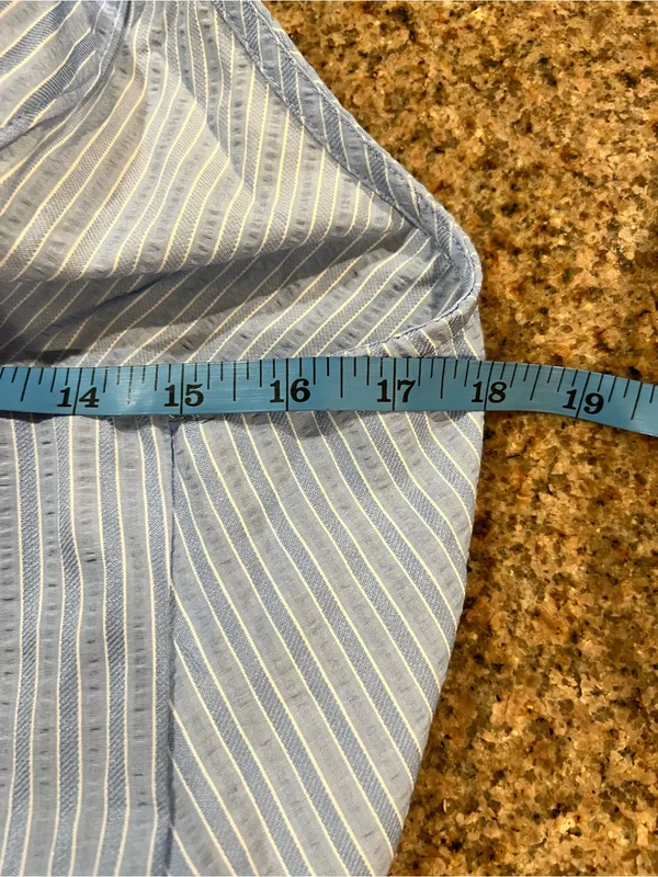 Milk & Honey Blue Striped Halter Top Size Large Coastal Chic NWT - Image 8