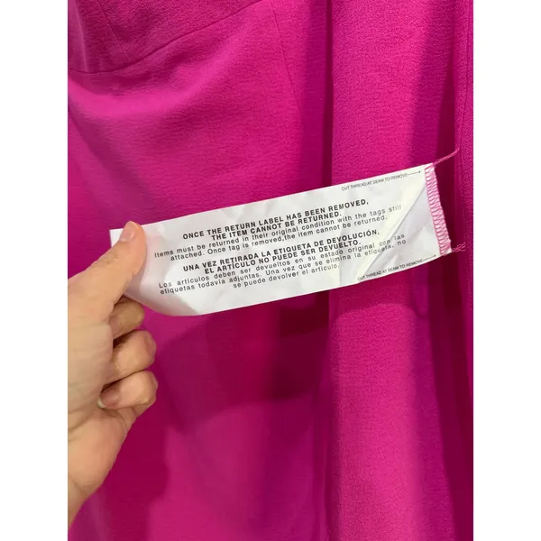 Dress The Population Perla Strapless V-Neck Midi Dress Bright Fuchsia XXL NWT - Image 7