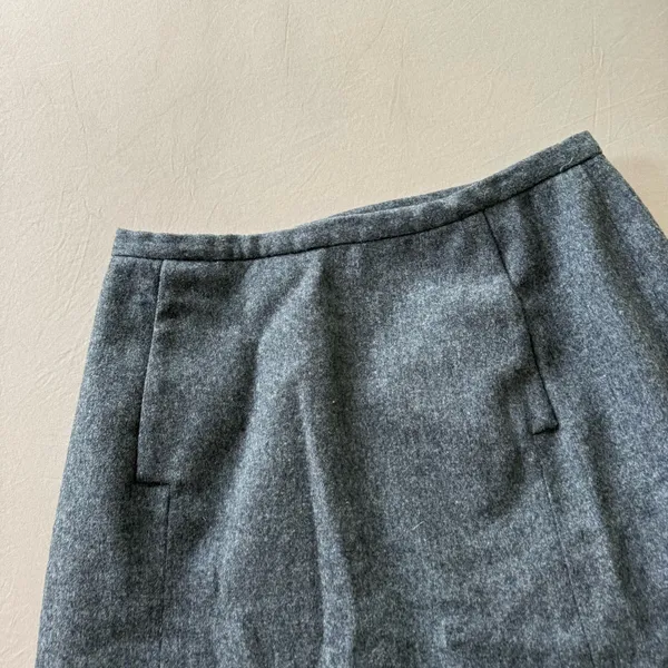 Vintage 90s Sportempos A-Line Wool Skirt - Image 3