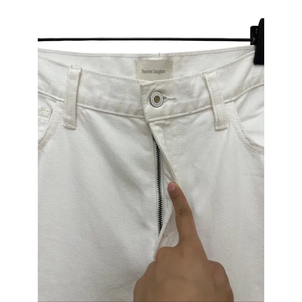 Favorite‎ Daughter The Tommy Mid Rise Boyfriend Jean Size 31 White Anthropologie - Image 11