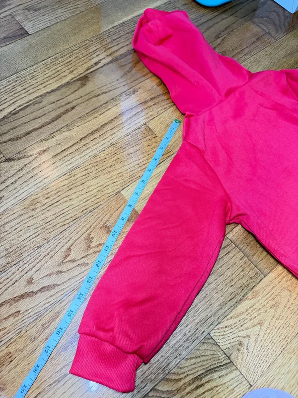 Boys Red Pants and Hoodie Jacket Set Size 8 - Image 6